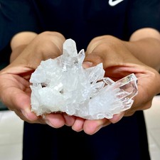 124G Naturalny rzadki biały kryształ Limerian Quartz Cluster / próbka mineralna na sprzedaż  Wysyłka do Poland