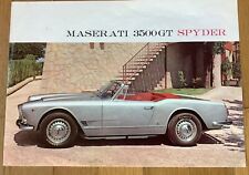 Depliant maserati 3500 usato  Milano