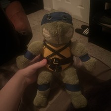 Brinquedo de pelúcia vintage 1989 Teenage Mutant Ninja Turtles Leonardo Playmates 14" comprar usado  Enviando para Brazil