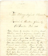 1848 handwritten phrenology for sale  Palm Coast