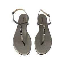 Sandália Tanga ANACAPRI (Importação do Brasil) 100% Couro Metálica-Prata-7.5B & 8B LEIA comprar usado Sandália Tanga ANACAPRI (Importação do Brasil) 100% Couro Metálica-Prata-7.5B & 8B LEIA comprar usado  Enviando para Brazil