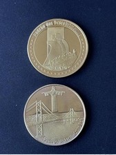 Médaille souvenir Padrao dos Descobrimentos Ponte 25 de Abril Cristo Rei Lisboa comprar usado  Enviando para Brazil