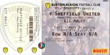 Burton albion sheffield for sale  LEEDS