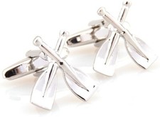 Abotoaduras masculinas design remo tripulação remos feitos à mão prata argentina 935 comprar usado  Enviando para Brazil
