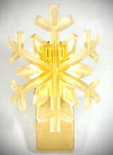 Yellow gold snowflake for sale  Shipping to Ireland