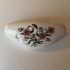Puxador de gaveta floral de porcelana branca vintage 3” rosa canina casa de campo inglesa comprar usado  Enviando para Brazil