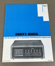 Mcintosh mpi4 owners for sale  Buffalo