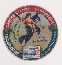 Ancienne étiquette fromage d'occasion  France