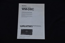 Instruction sony d6c for sale  USA
