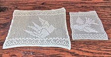 Vtg pair doilies for sale  Thomaston