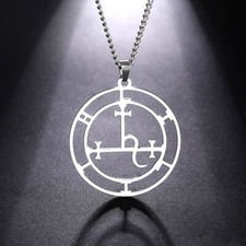 Colar pingente Lilith Sigil amuleto pagão mitologia aço inoxidável wiccano comprar usado  Enviando para Brazil
