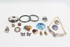 Enamel jewellery foliate for sale  LEEDS