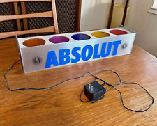 RARO Absolut Garrafa de Vodka Display Placa Iluminada LED Caixa de Luzes Multicoloridas comprar usado  Enviando para Brazil
