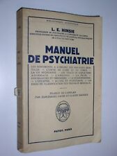 Hinsie manuel psychiatrie d'occasion  Estissac