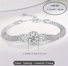 Edelstein moissanit armband gebraucht kaufen  Nossen