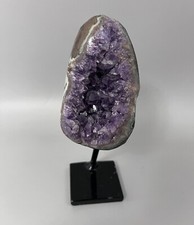 Aglomerado de cristal roxo geodo de ametista em suporte 4”x2,5” comprar usado  Enviando para Brazil