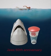 NOVO balde figurativo de pipoca Jaws 50º aniversário copo tubarão AMC comprar usado  Enviando para Brazil