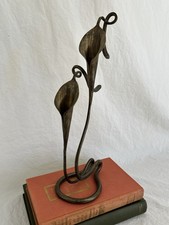 Jarrones Jack Brubaker Calla Lily forjados a mano firmados estilo Art Nouveau segunda mano  Embacar hacia Mexico