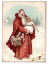 Cardboard image santa d'occasion  Expédié en Belgium