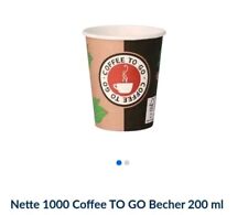 1000 kaffeebecher 200ml gebraucht kaufen  Berlin