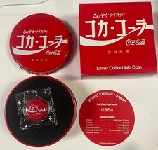 2020 Fiji $1 Coca-Cola 6 gramas .999 tampa de garrafa de prata Japão VEJA DESC. comprar usado  Enviando para Brazil