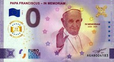 Zero euro banknot - 0 euro - ARG - Papa Franciscus - In Memoriam 2025-3 Anniversa na sprzedaż  Wysyłka do Poland