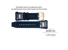 Autêntica pulseira de relógio Invicta Subaqua 0655 poliuretano preto 34,3 mm comprar usado  Enviando para Brazil
