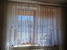 Gardine weiß viereck gebraucht kaufen  Zeulenroda-Triebes