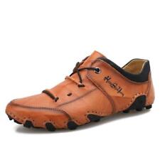Sapatos masculinos vintage de couro casual mocassins driver calçado macio tênis de caminhada comprar usado  Enviando para Brazil