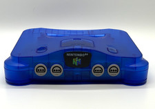 NOVO Nintendo 64 N64 limitado azul escuro claro personalizado LED multicolorido raro comprar usado  Enviando para Brazil