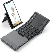 Usado, Teclado sem fio triplo dobrável iclever com touchpad IC-BK08 comprar usado  Enviando para Brazil
