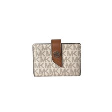 Usado, Carteira Michael Kors jet set logotipo acordeão cartão encaixe monograma baunilha comprar usado  Enviando para Brazil