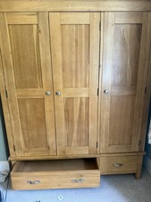 Solid oak triple for sale  LEEDS