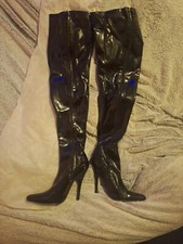 Black patent thigh for sale  CHESSINGTON