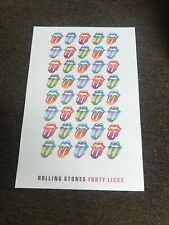 Pôster promocional Rolling Stones 40 Forty Licks cartolina 12 x 18" comprar usado  Enviando para Brazil