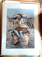 Litografia prova autore usato  Castelfiorentino