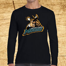 Camiseta Manitoba Moose equipe de hóquei no gelo manga longa preta tamanho P a 3XL comprar usado  Enviando para Brazil