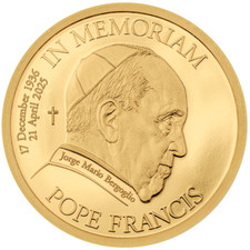 Goldmünze papst franziskus gebraucht kaufen  Erftstadt