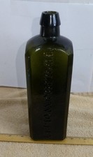 OLD UDOLPHO WOLFE'S SCHIEDAM AROMATIC SCHNAPPS Garrafa de Vidro Amarelo Oliva Pontil comprar usado  Enviando para Brazil