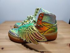 Tamanho 10 - Tênis Adidas Wings Foil x Jeremy Scott metálico iridescente D65203 comprar usado  Enviando para Brazil
