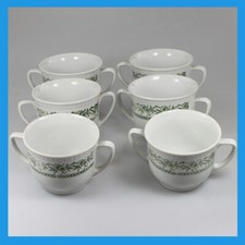 BOLESŁAWIEC 6 Stół Obiad Kuchnia Biała Porcelana Chiny Ceramiczne miski na zupy Kubki na sprzedaż  PL