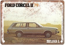Placa de metal vintage Ford Corcel Belina aparência retrô anúncio A6186 comprar usado  Enviando para Brazil