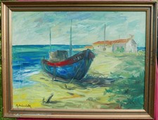 Tableau marine signé d'occasion  Orleans-
