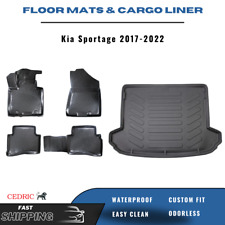 Tapetes de assoalho de carro e forro de carga de porta-malas para Kia Sportage 2017-2022 3D TPE conjunto completo, usado comprar usado  Enviando para Brazil