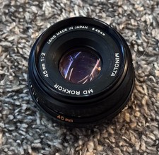 Minolta rokkor 45mm for sale  Palmyra