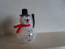 Gorgeous glass snowman for sale  EDINBURGH