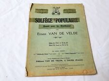 Solfege populaire basé d'occasion  Chambon-sur-Voueize