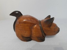 Vintage wood cat for sale  BRIDGEND