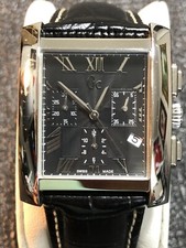 Relógio cronógrafo masculino fabricado na Suíça GC Guess Collection WR50M nova bateria comprar usado  Enviando para Brazil