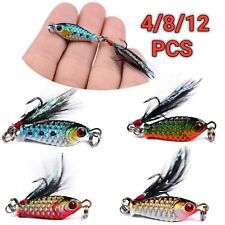  Iscas de pesca mini gabaritos de chumbo pacote com 4/8/12 iscas artificiais iscas artificiais minnow 18 comprar usado  Enviando para Brazil